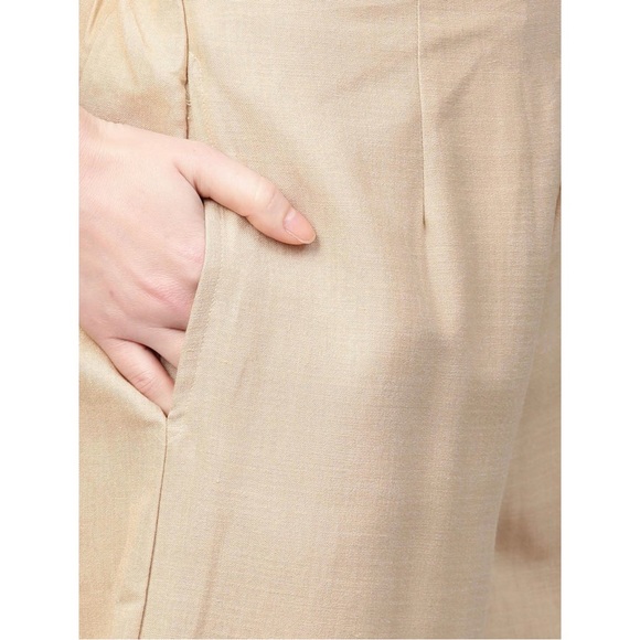 Beige & Pink Yoke Design Kurta with Palazzos & Dupatta for Women, Brand Indo Era - Picture 4 of 15